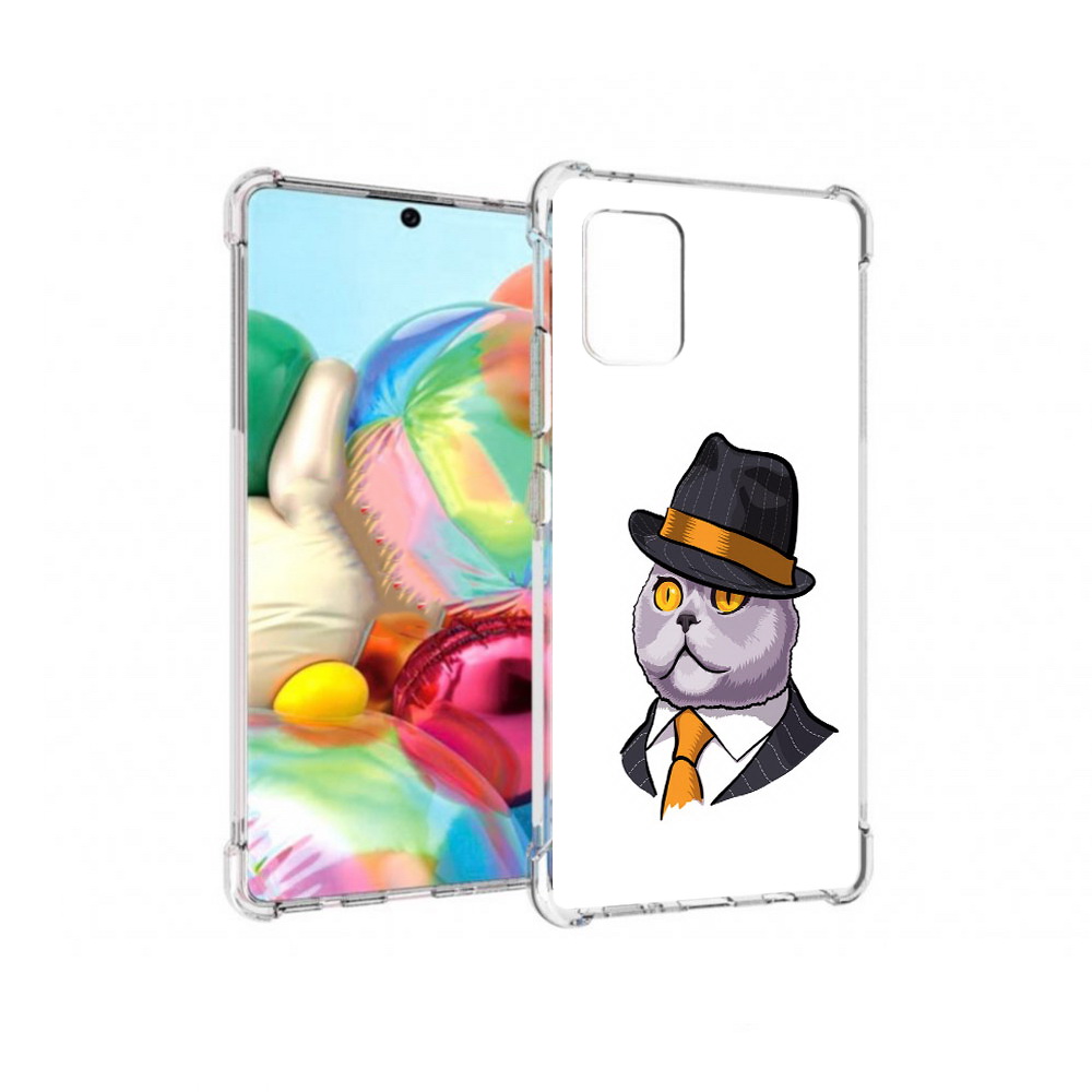 

Чехол MyPads Tocco для Samsung Galaxy A71 британец (PT226912.529.247), Прозрачный, Tocco