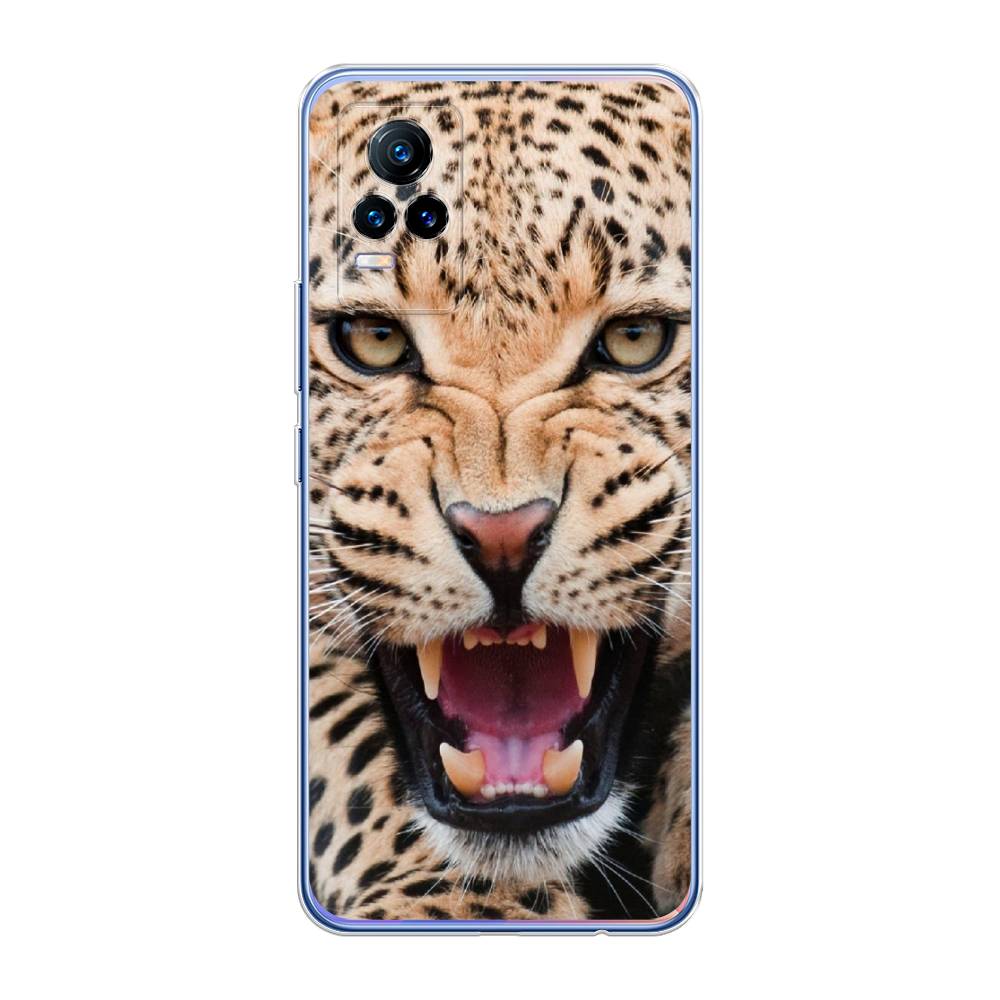 

Чехол для Vivo V21e 4G "Леопард 3d", Бежевый;черный, 264550-6