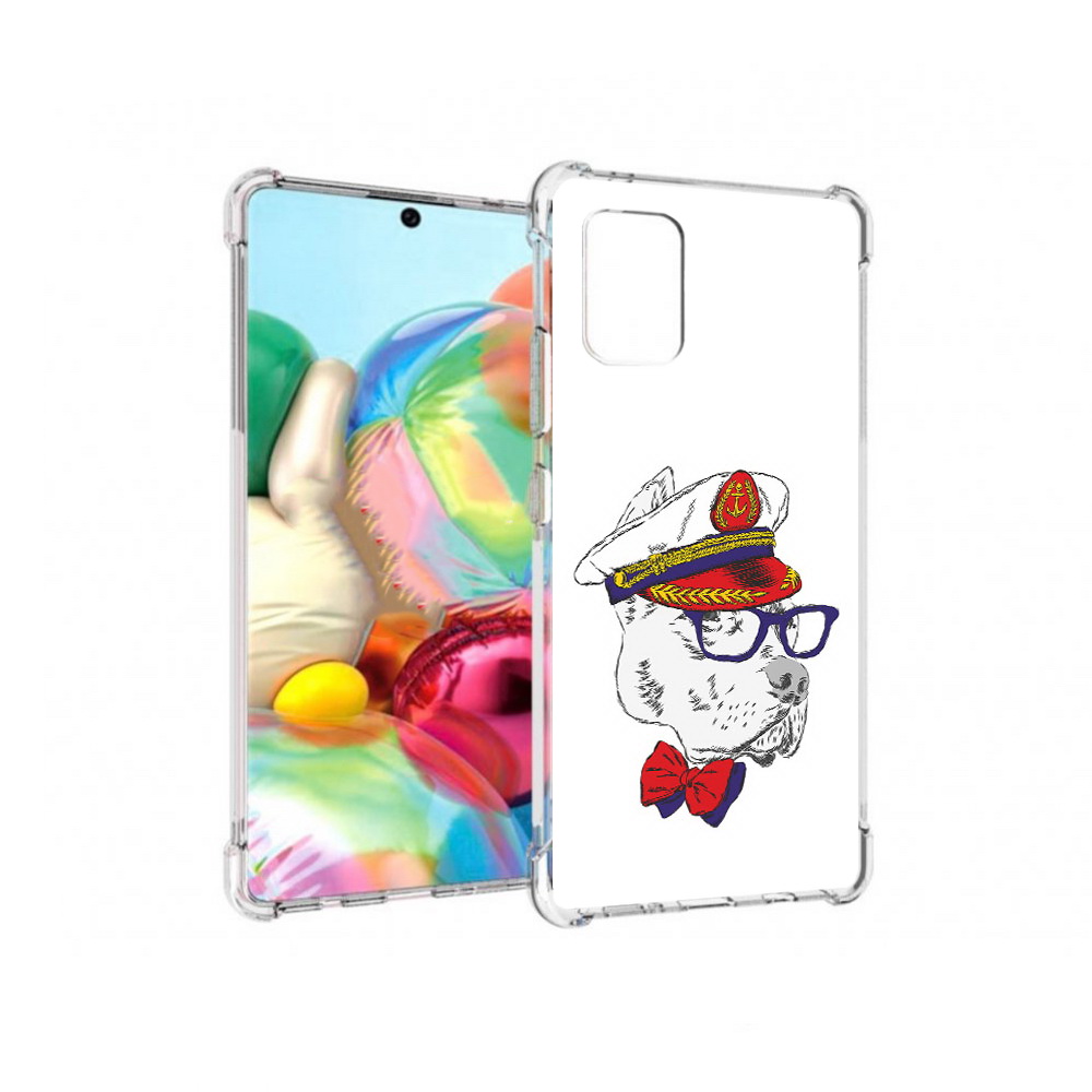 

Чехол MyPads Tocco для Samsung Galaxy A71 бульдог (PT226912.529.251), Прозрачный, Tocco
