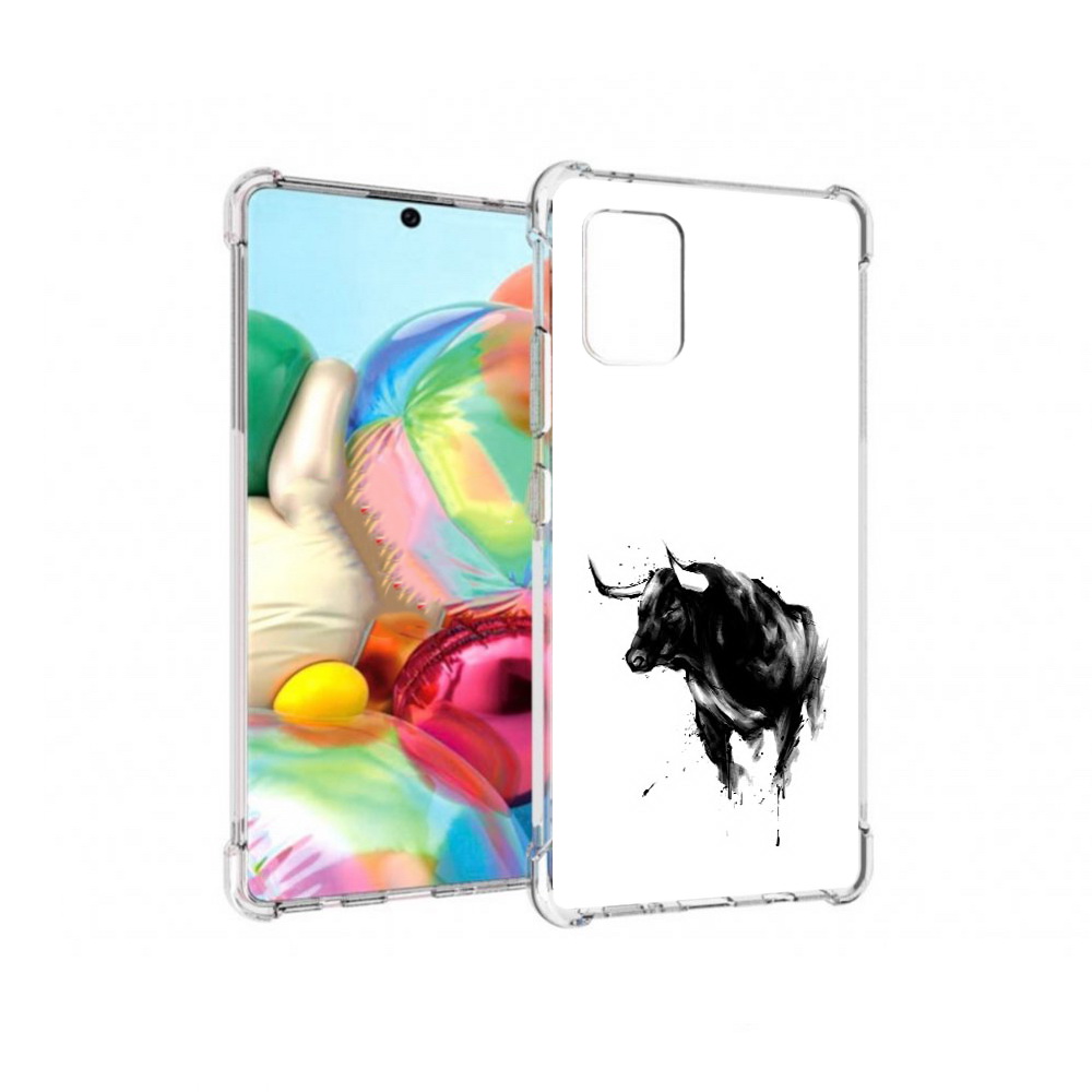 

Чехол MyPads Tocco для Samsung Galaxy A71 бык (PT226912.529.254), Прозрачный, Tocco