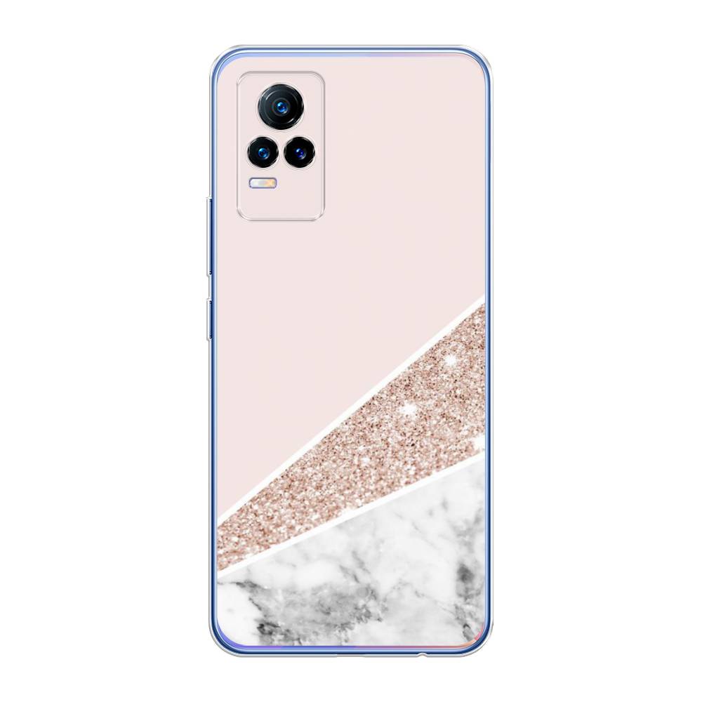 

Чехол для Vivo V21e 4G "Блестящий розовый мрамор", 264550-3