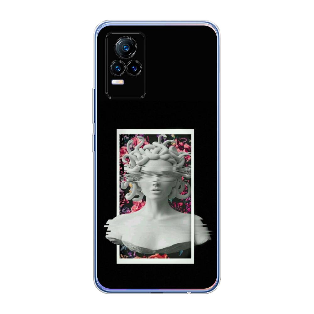 

Чехол на Vivo V21e 4G "Web Punk Медуза Горгона", Черный;серый, 264550-6