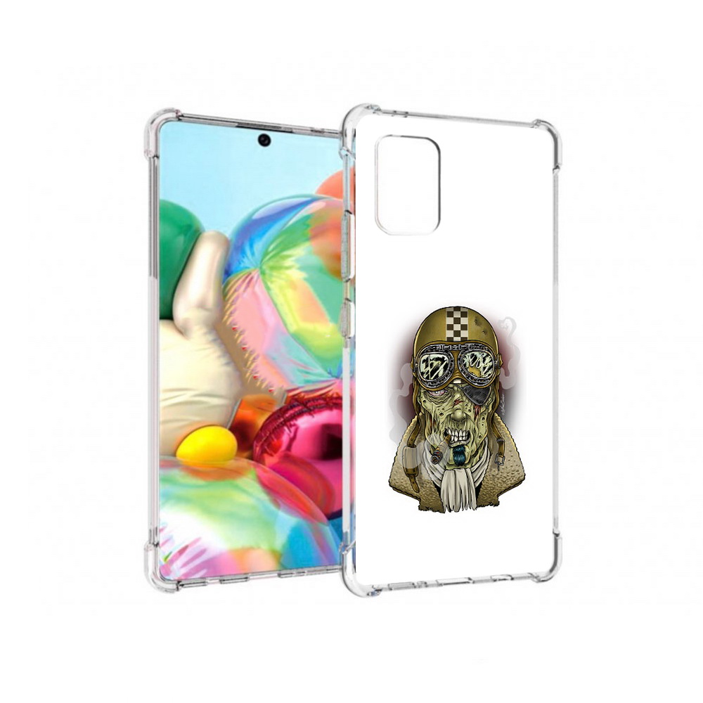 

Чехол MyPads Tocco для Samsung Galaxy A71 военный зомби (PT226912.529.264), Прозрачный, Tocco