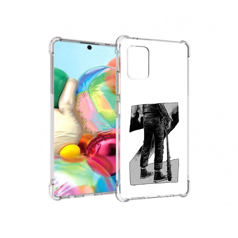 

Чехол MyPads Tocco для Samsung Galaxy A71 воин черно белый (PT226912.529.265), Tocco