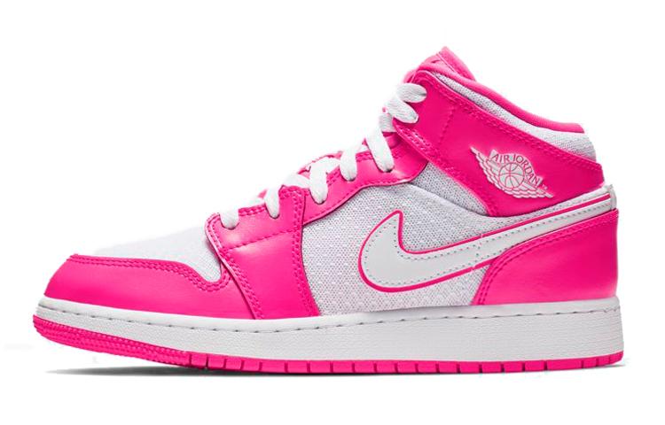 

Кеды унисекс Jordan Air Jordan 1 Mid GS розовые 40 EU, Розовый, Air Jordan 1 Mid GS
