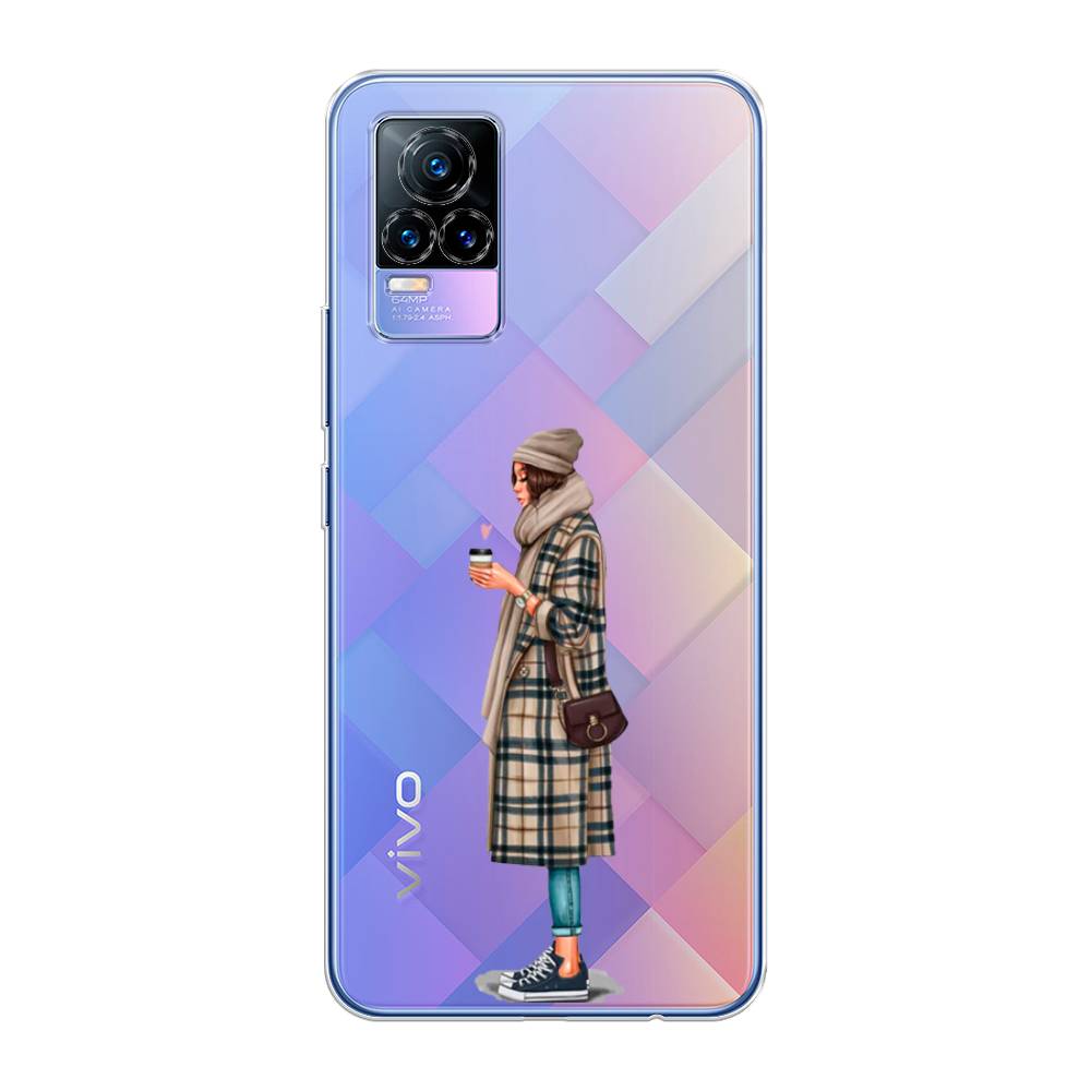 

Чехол для Vivo V21e 4G "Утренний кофе", Коричневый;бежевый, 264550-6