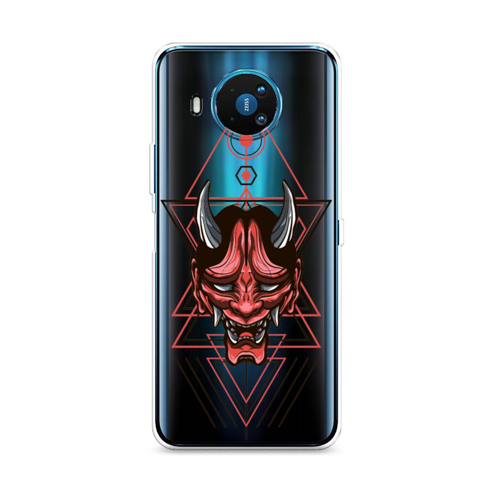 

Чехол на Nokia 8.3 "Hanya Oni mask", Серый;красный;черный, 123550-4