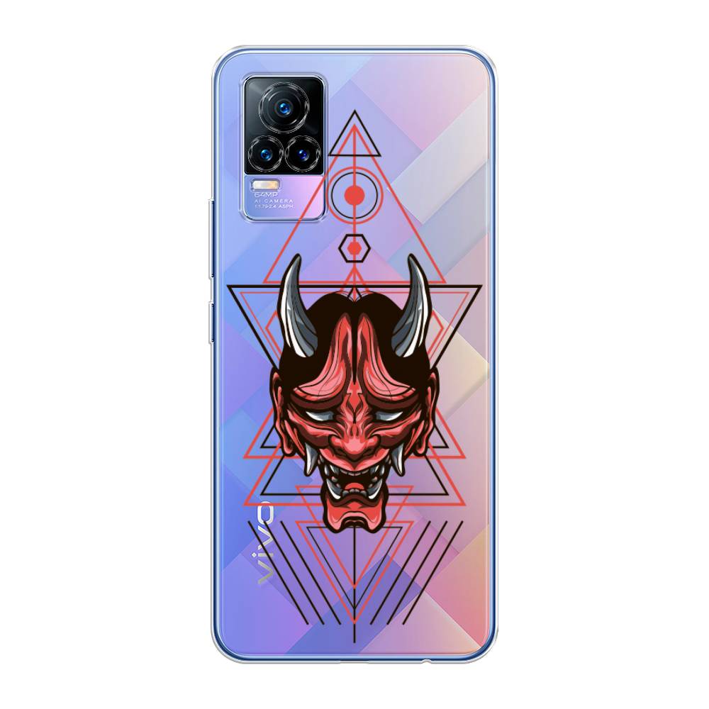 

Чехол для Vivo V21e 4G "Hanya Oni mask", Серый;красный;черный, 264550-4