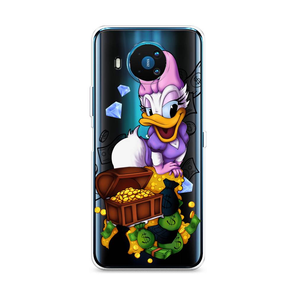 

Чехол на Nokia 8.3 "Rich Daisy Duck", Коричневый;белый;фиолетовый, 123550-6