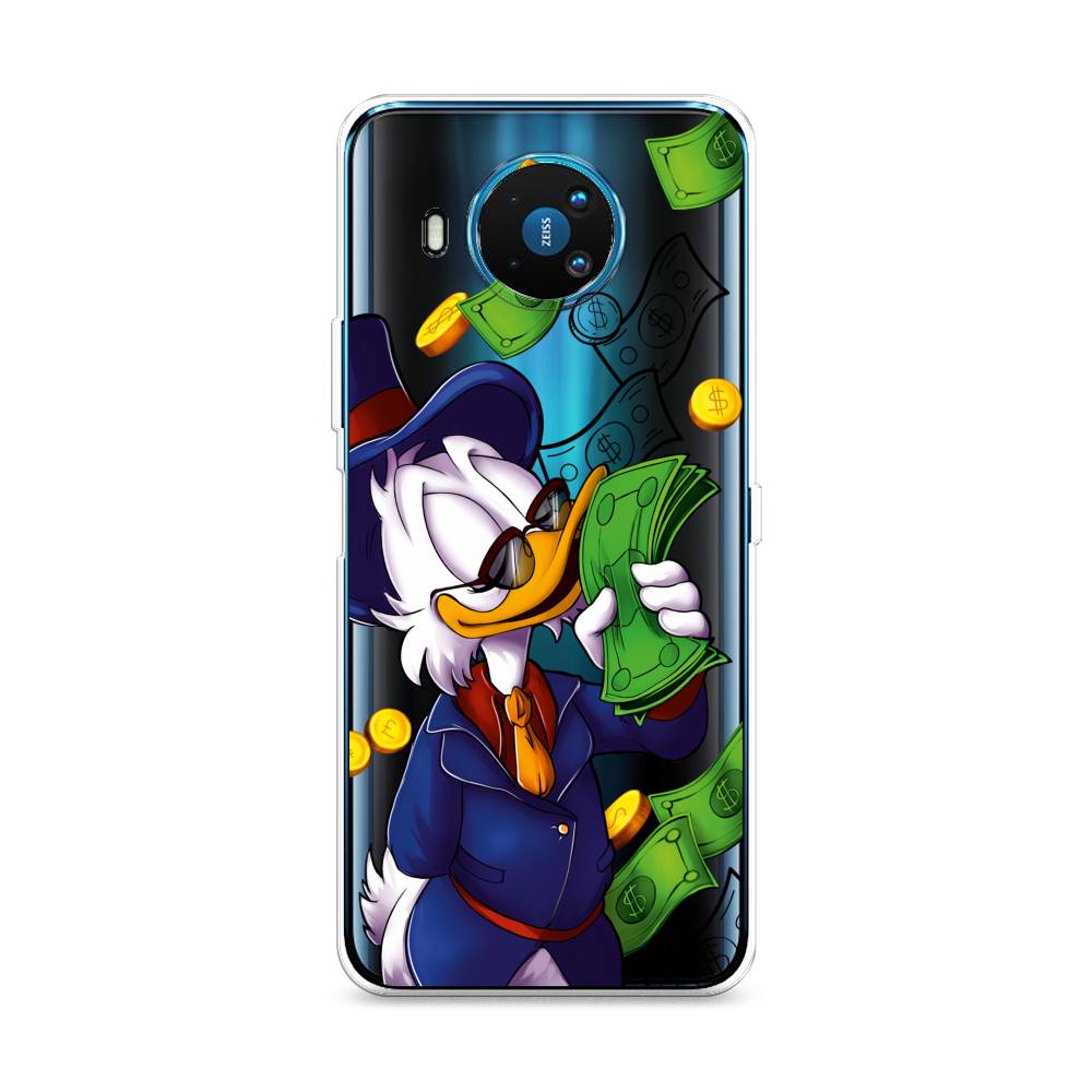 

Чехол на Nokia 8.3 "Scrooge McDuck with Money", Синий;зеленый;белый, 123550-6