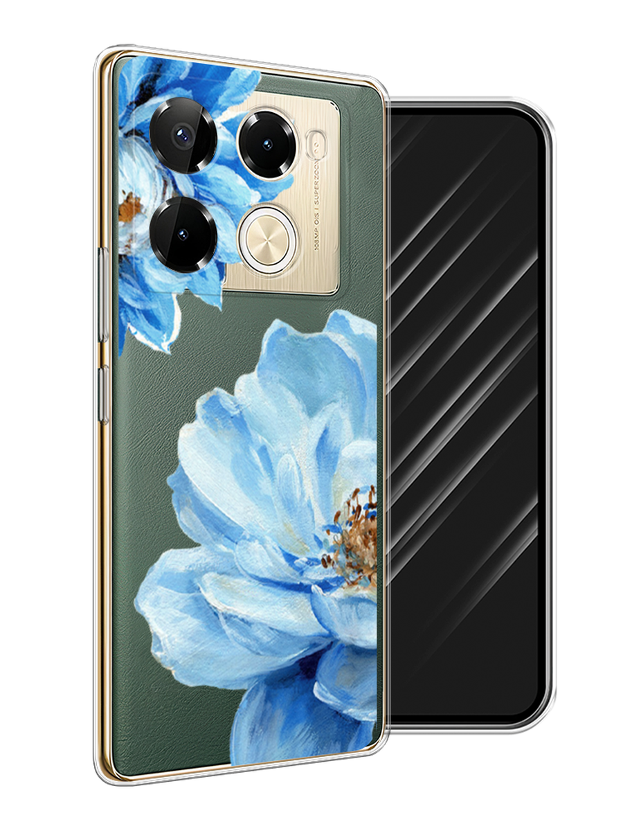 

Чехол Awog на Infinix Note 40 Pro 5G/Note 40 Pro Plus "Голубые клематисы", Голубой, 3105950-1