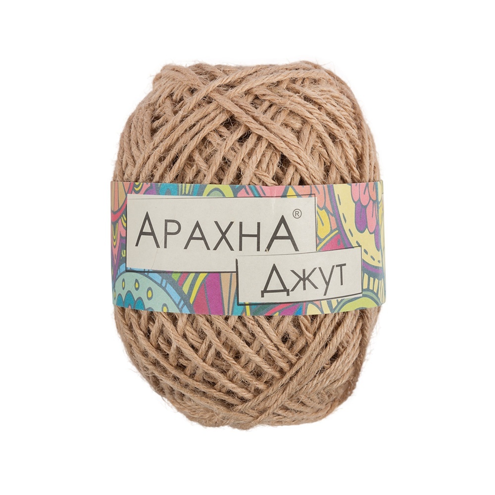 

ARACHNA Jute, джут, 5х100 г, 90 м, цвет 005 розово-бежевый, Jute