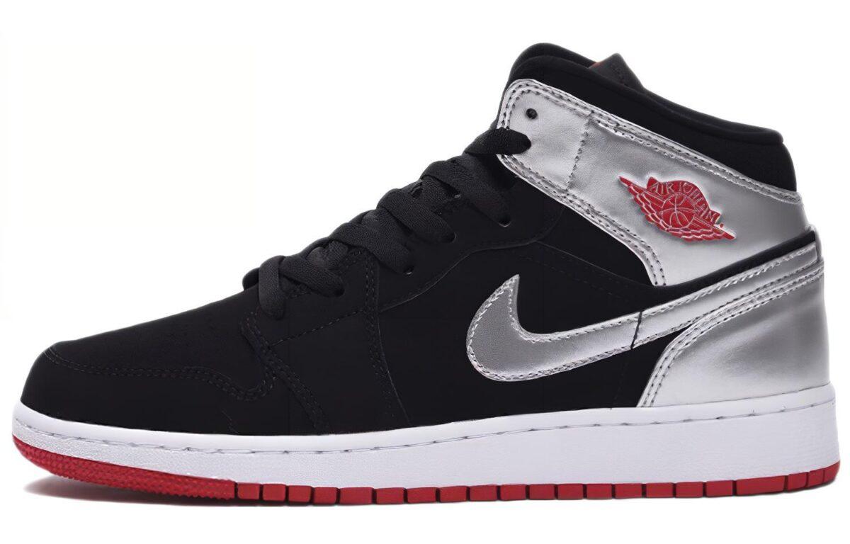 

Кеды унисекс Jordan Air Jordan 1 Mid GS черные 40 EU, Черный, Air Jordan 1 Mid GS