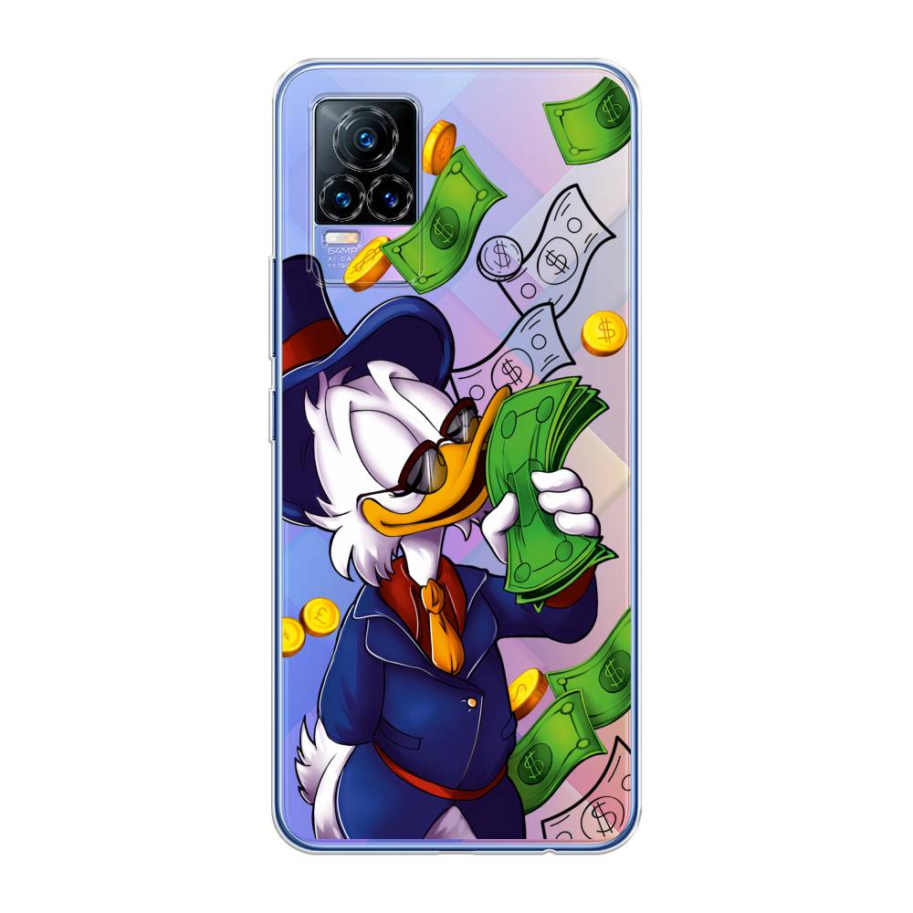 

Чехол на Vivo V21e 4G "Scrooge McDuck with Money", Синий;зеленый;белый, 264550-6