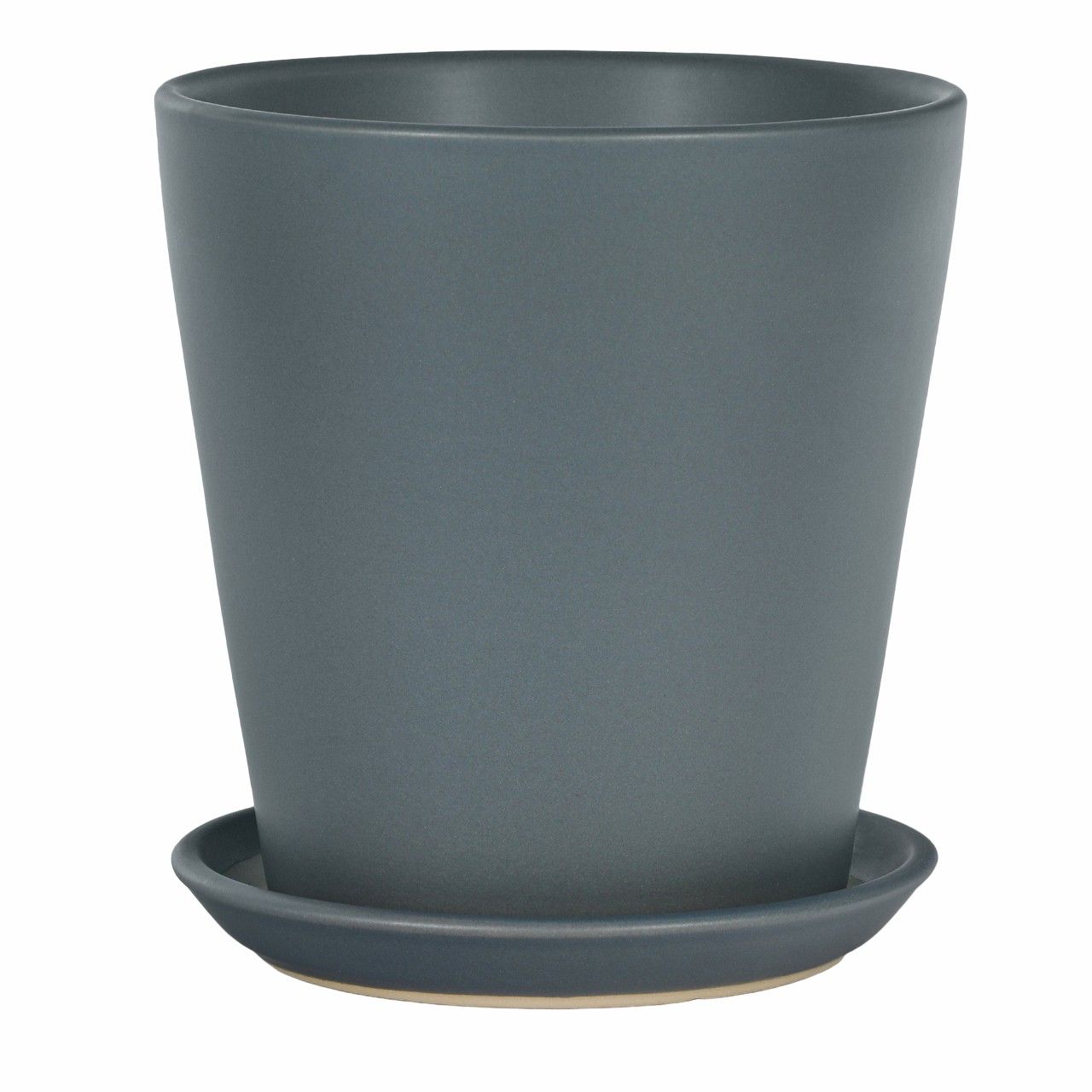 

Цветочное кашпо Shine Pots серый матовый 1 шт.
