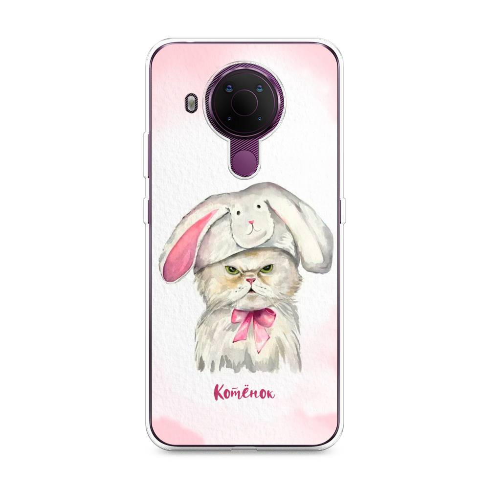 

Чехол на Nokia 5.4 "Мой котёнок", Розовый;серый, 123650-1