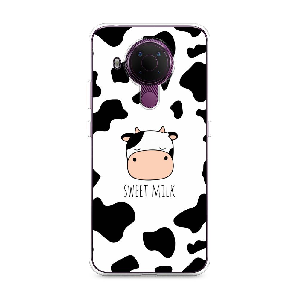 

Чехол на Nokia 5.4 "Sweet milk", Розовый;белый;черный, 123650-1