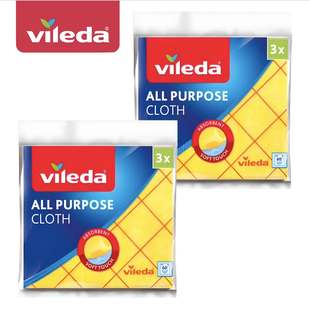 

Салфетки для уборки Vileda ALL PURPOSE CLOTH 109185-2ММ 6 шт, ALL PURPOSE CLOTH