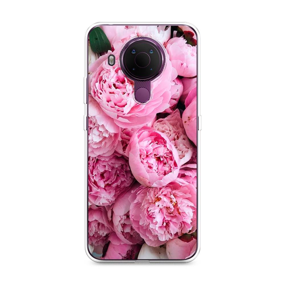 

Чехол на Nokia 5.4 "Розовые пионы", Бежевый;розовый, 123650-2