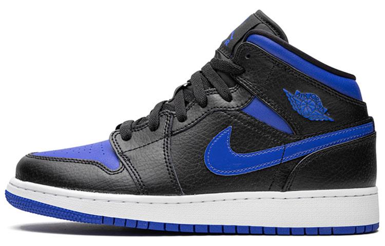 

Кеды унисекс Jordan Air Jordan 1 Mid GS черные 35.5 EU, Черный, Air Jordan 1 Mid GS