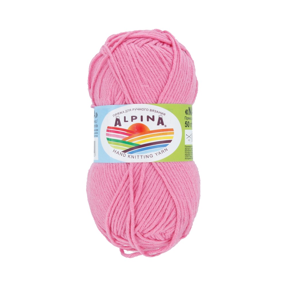 

Alpina Nana, хлопок, полиамид, 10х50 г, 105 м, цвет 03 розовый
