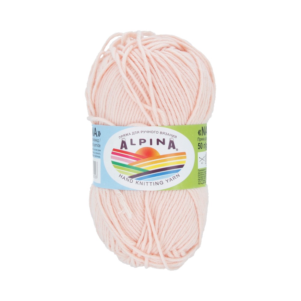 

Alpina Nana, 70% хлопок, 30% полиамид, 10 шт по 50 г, 105 м, 06 бледно-розовый