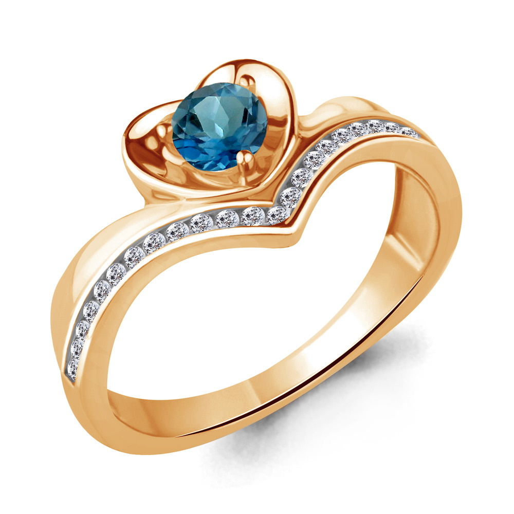 

Кольцо из серебра р. , AQUAMARINE 6567408А_925_з, 6567408А_925_з