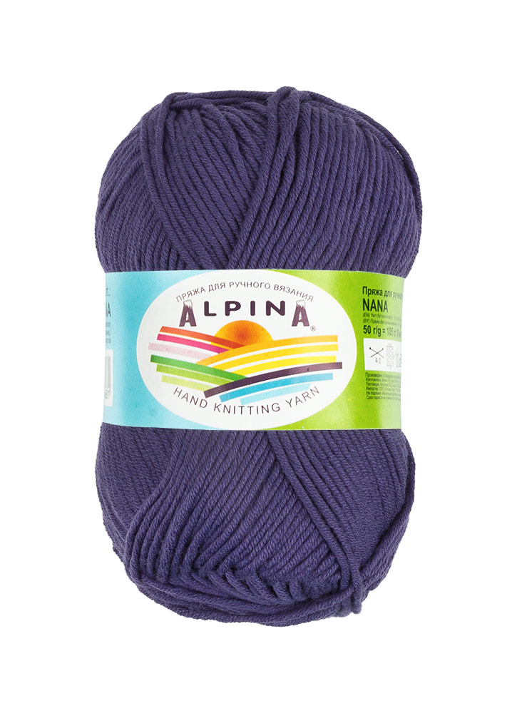 

Alpina Nana, 10х50 г, 105 м+/-10 м, №09 чернильный, Фиолетовый