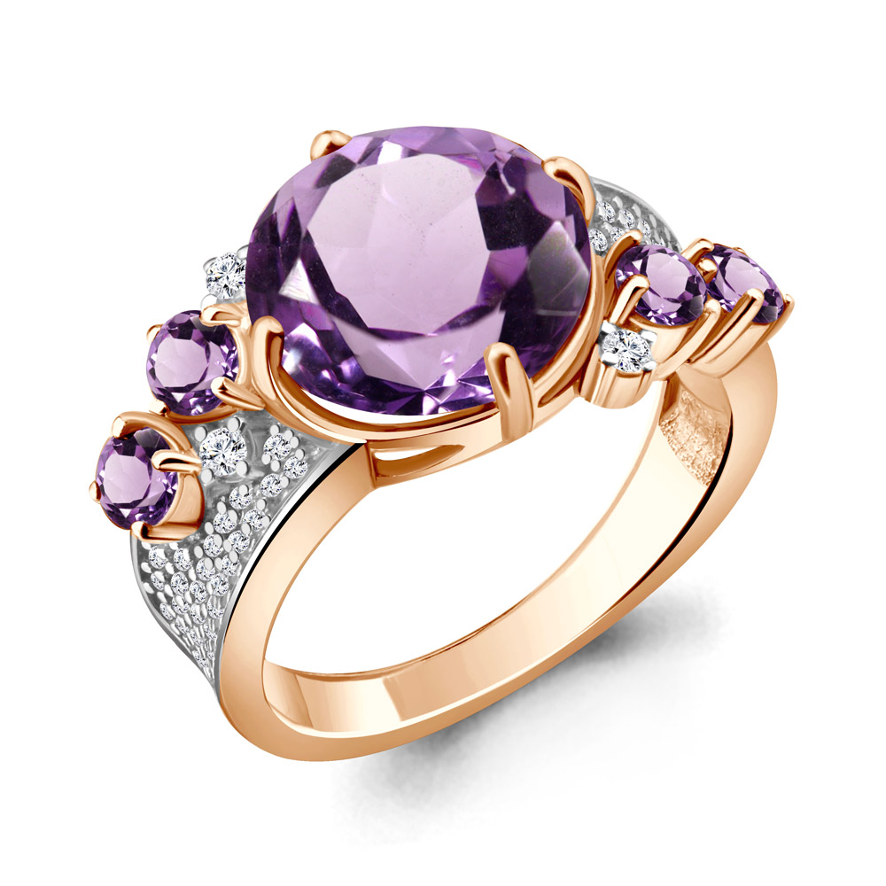 

Кольцо из серебра р. , AQUAMARINE 6548504А_925_з, 6548504А_925_з