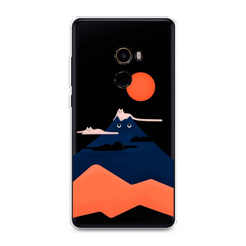 

Чехол на Xiaomi Mi Mix 2 "Кот-гора", Черный;оранжевый, 32550-4