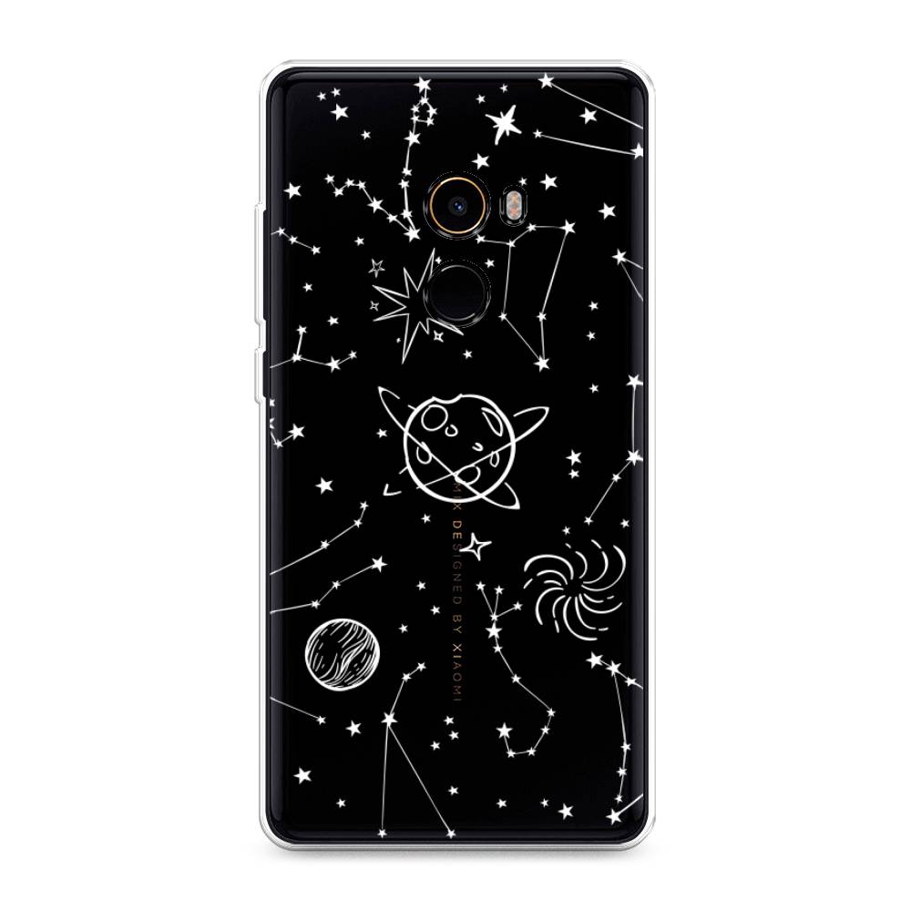 

Чехол на Xiaomi Mi Mix 2 "Планеты в космосе", Белый, 32550-2