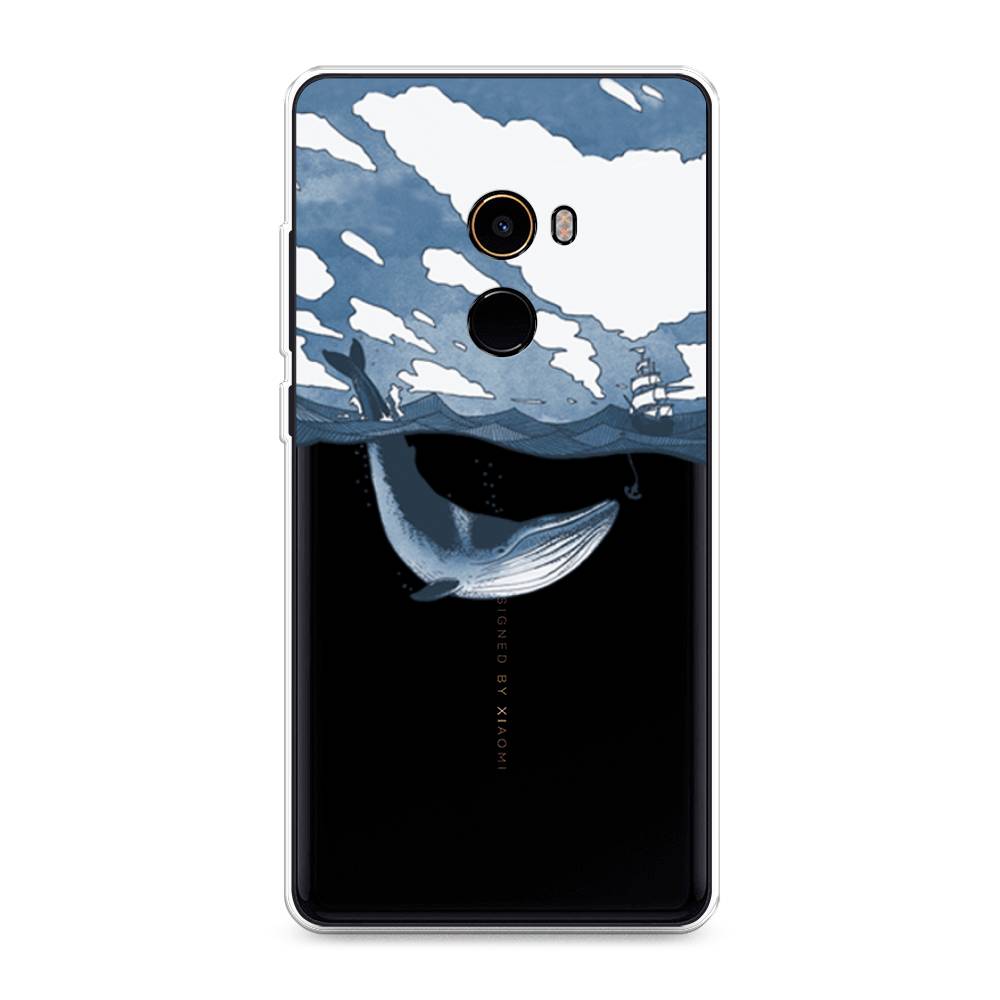 

Чехол на Xiaomi Mi Mix 2 "Большой кит", Синий, 32550-1