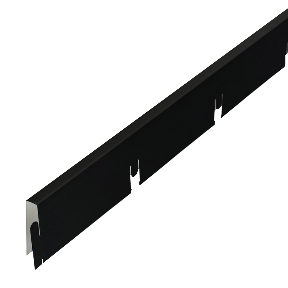 Элемент для потолка грильято 100х100х40х10 мм «мама» 0,6 м черный матовый