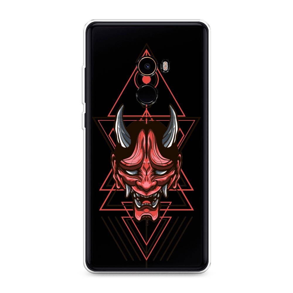 

Чехол на Xiaomi Mi Mix 2 "Hanya Oni mask", Серый;красный;черный, 32550-4
