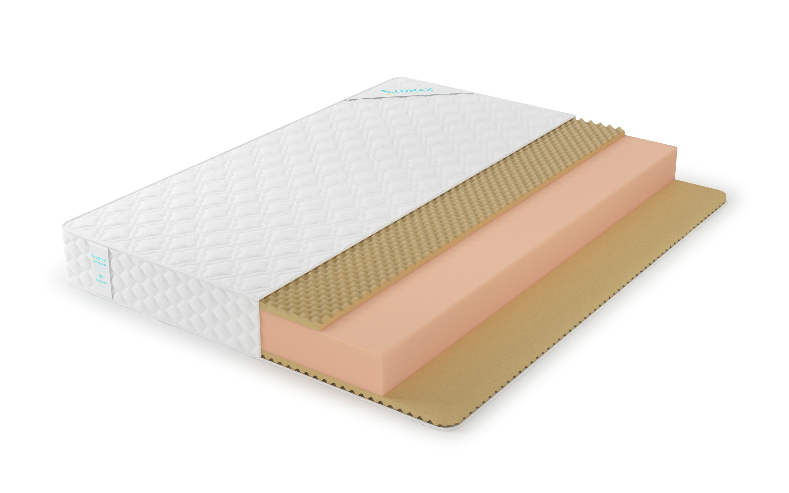 

Матрас Lonax Скрученные Roll Memory Relax Plus 205х210, Бежевый;белый;серый;серебристый, Roll Memory Relax Plus