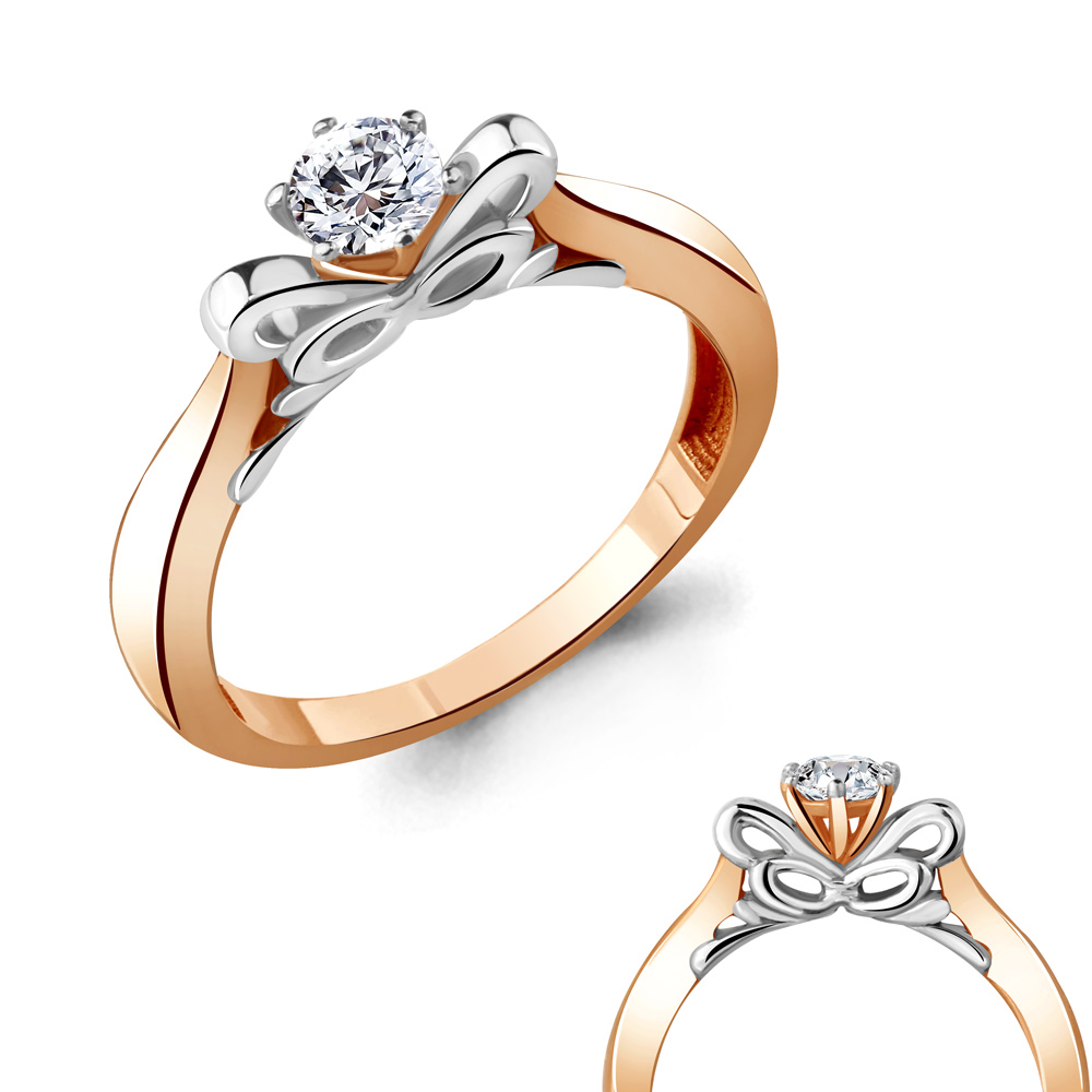 

Кольцо из серебра р. , AQUAMARINE 68569А_925_з, 68569А_925_з