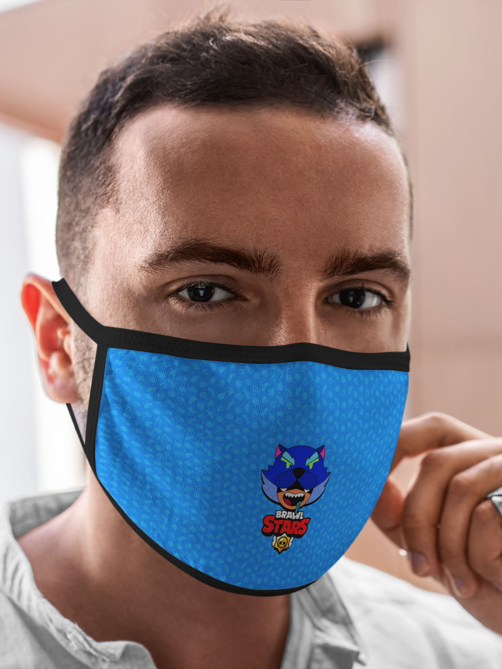 

Многоразовая маска унисекс Burnettie Brawl Stars Stars. Leon, Разноцветный, Brawl Stars Stars. Leon