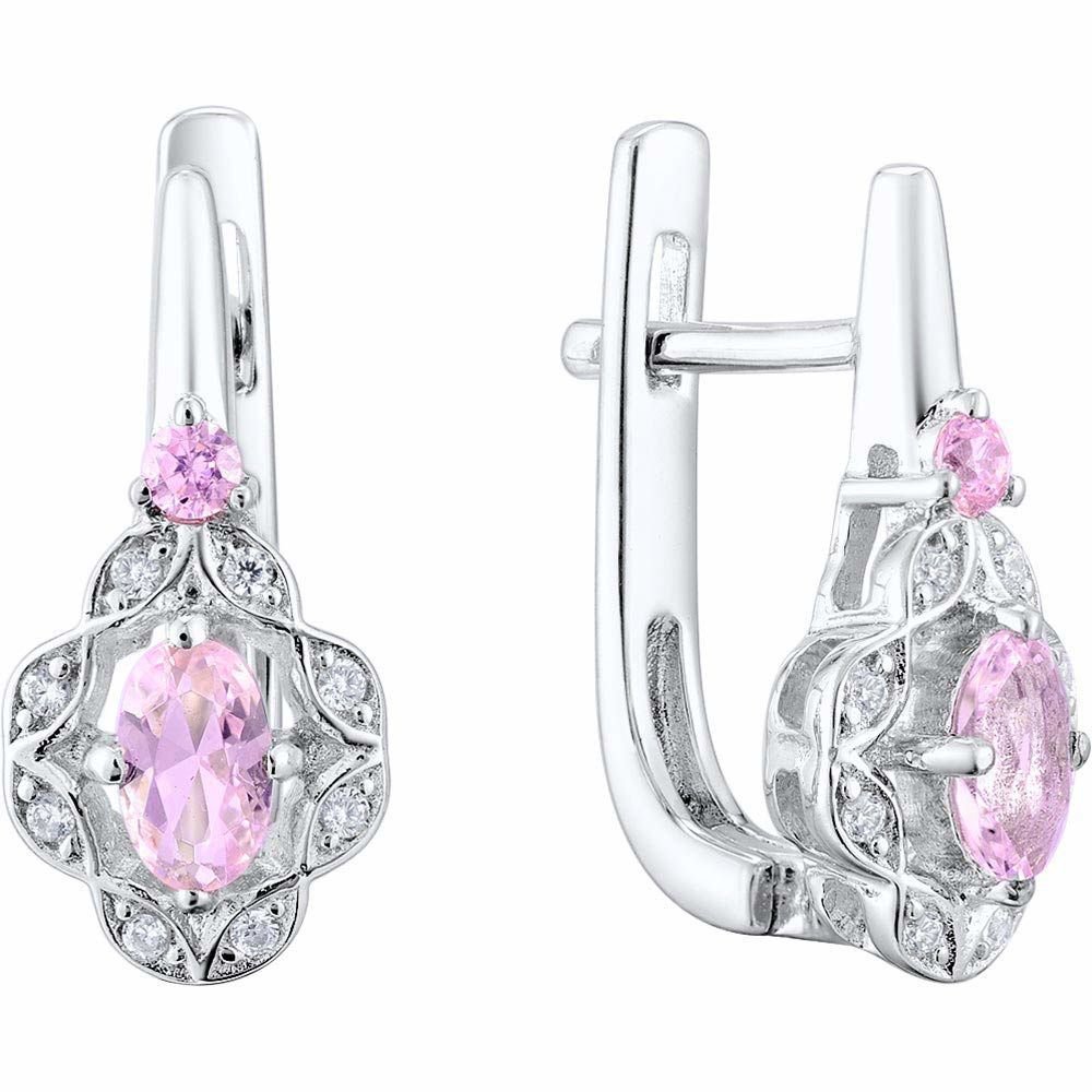 

Серьги из серебра с фианитом 585Gold 702004155, 702004155