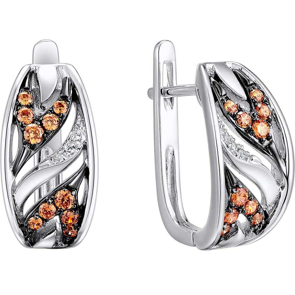 

Серьги из серебра с фианитом 585Gold 702004654, 702004654
