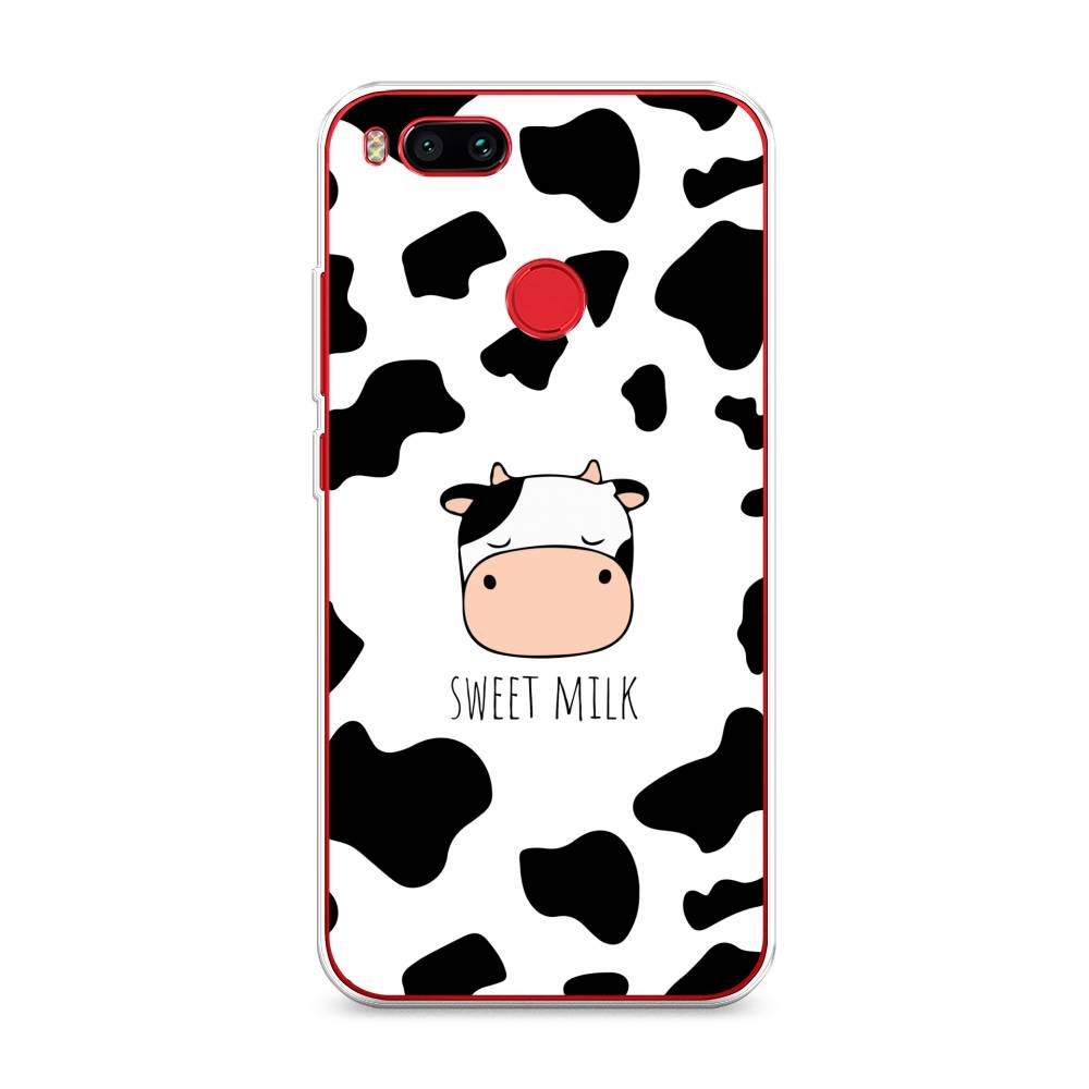 

Чехол на Xiaomi Mi A1"Sweet milk", Розовый;белый;черный, 32650-1
