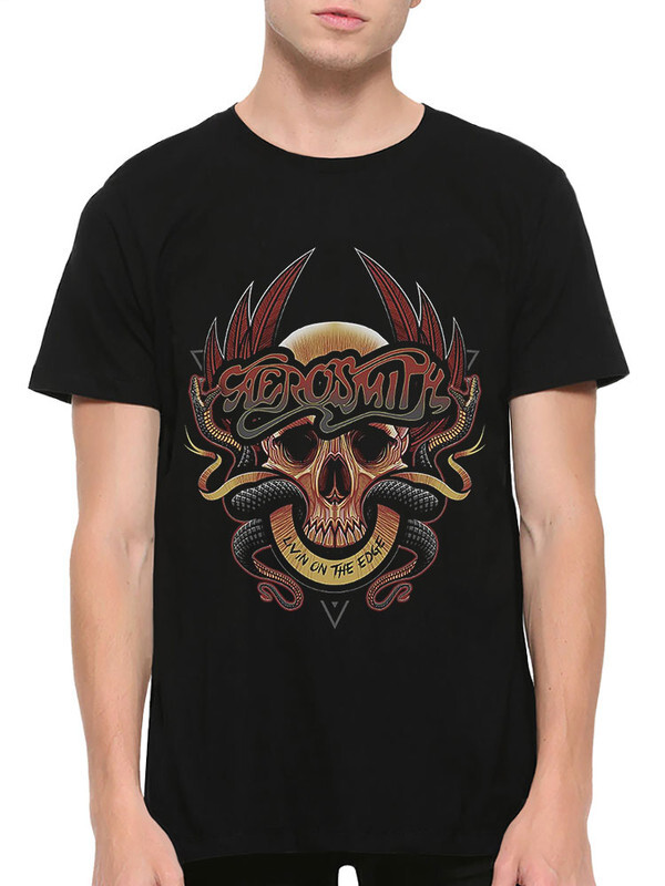 фото Футболка мужская design heroes aerosmith черная 2xl