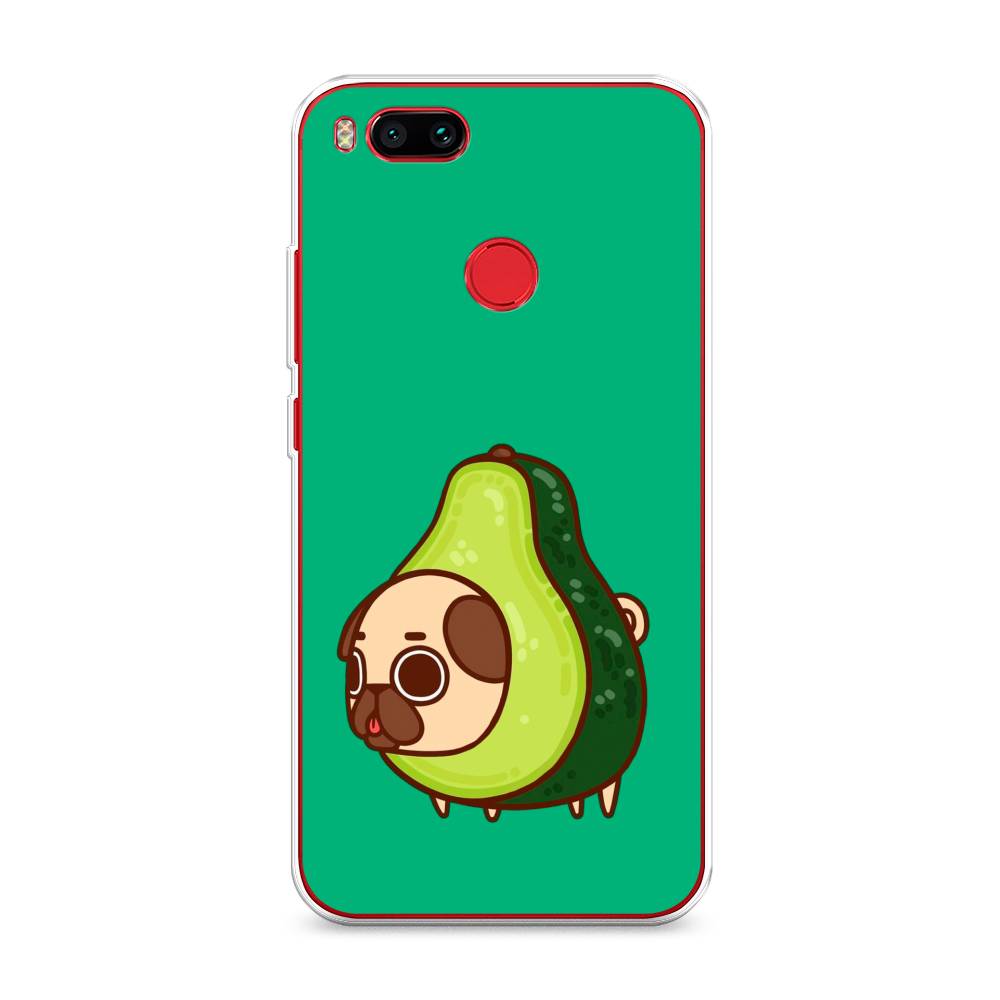 

Чехол на Xiaomi Mi A1"Мопс авокадик", Зеленый, 32650-1