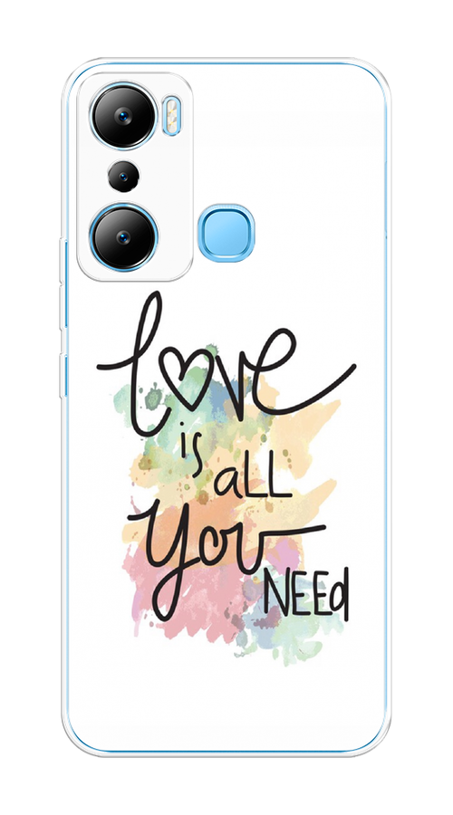 

Чехол на Infinix HOT 20i "Love is all you need", Белый;черный;зеленый, 3102950-1