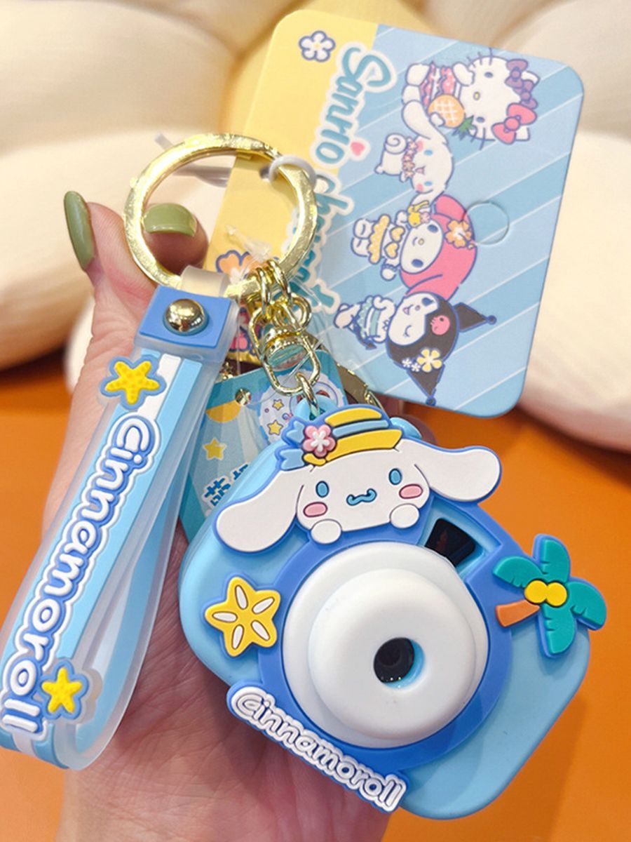 

Брелок женский STAREX Фотоаппарат Cinnamoroll проектор синий, Голубой, Фотоаппарат Cinnamoroll проектор