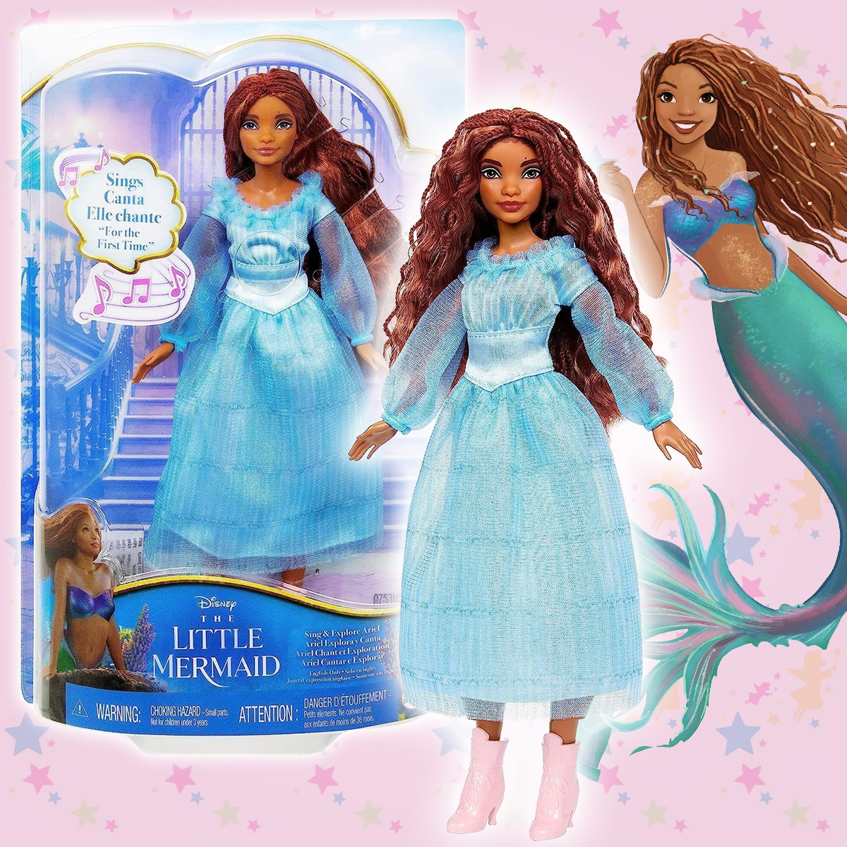 

Кукла Disney Ариэль Русалочка 30 см Little Mermaid, музыкальная For the First Time