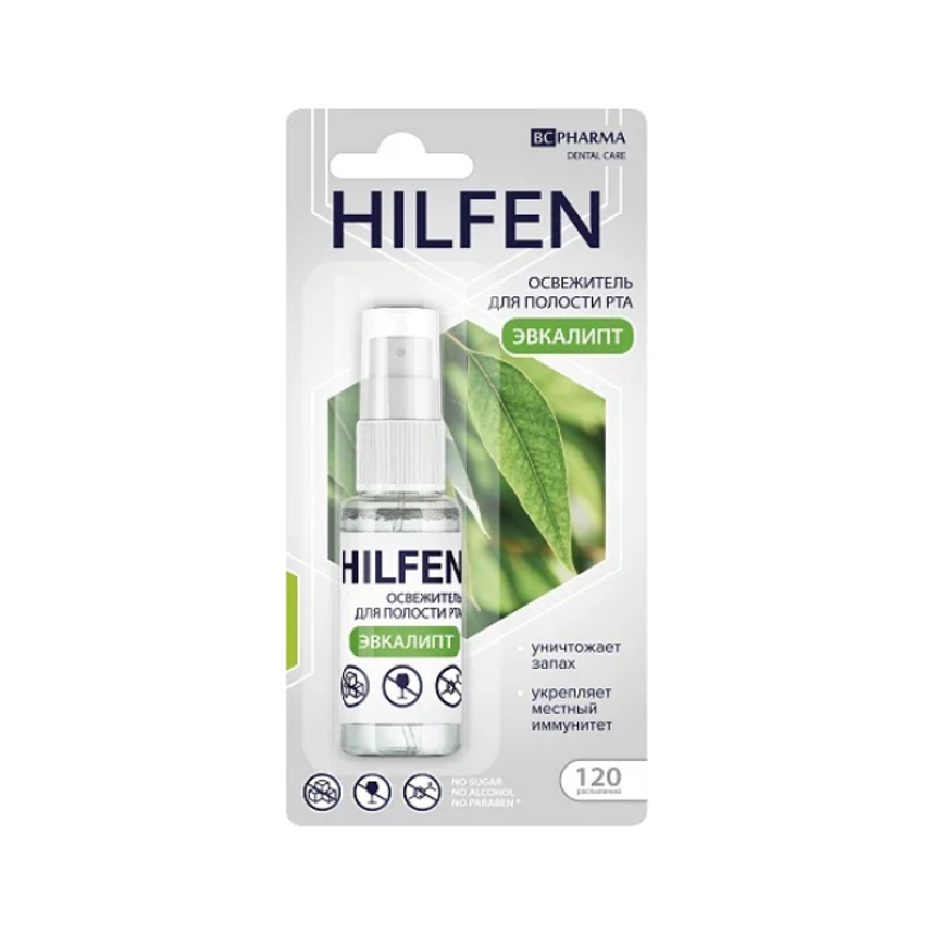 Купить Hilfen BC PHARMA Освежитель для полости рта с эвкалиптом, 15 мл