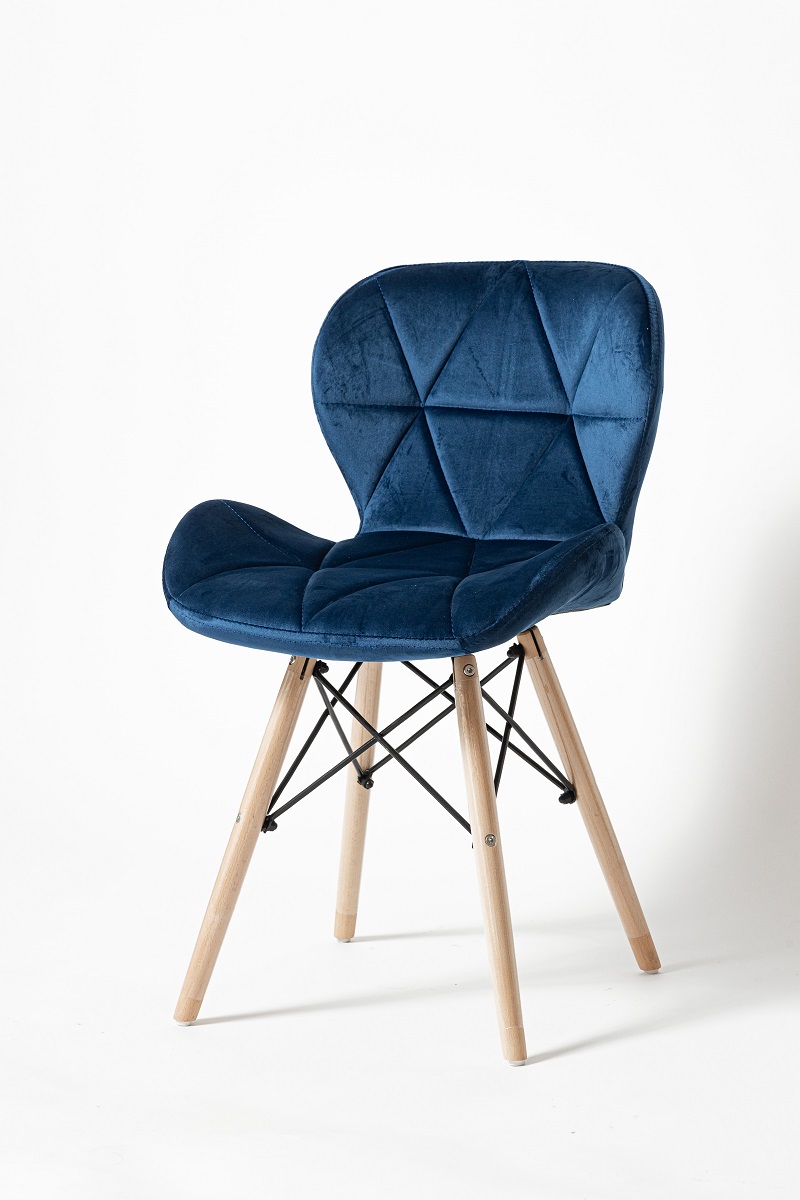 фото Кухонный стул цм,sc-026 синий вельвет цвет мебели