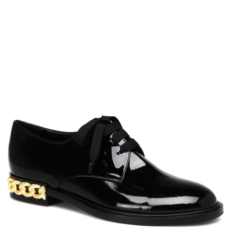 

Полуботинки женские Casadei 1C050E020 черные 36 EU, 1C050E020