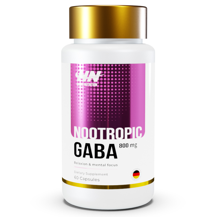 

Гамма-аминомасляная кислота Hayat Nutrition GABA 800 mg - 60 капсул, GABA 800 mg