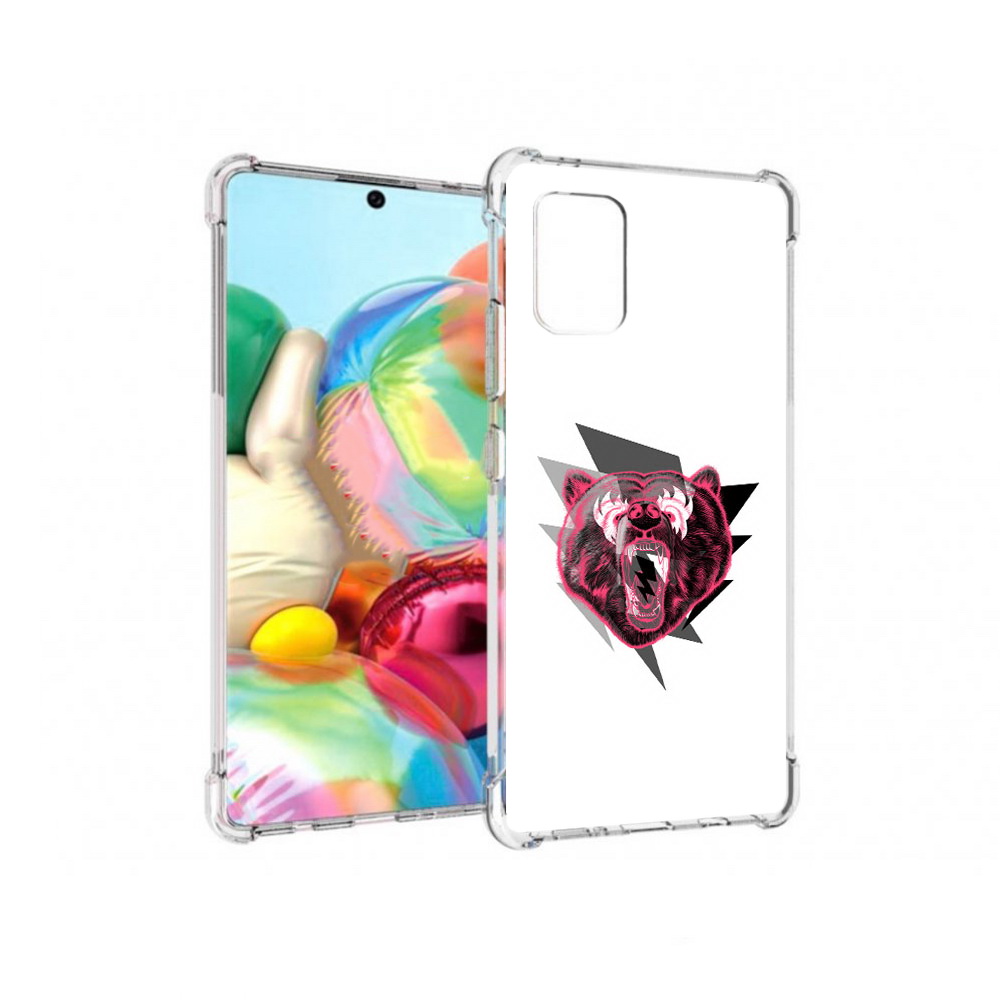 

Чехол MyPads Tocco для Samsung Galaxy A71 грозовой медведь (PT226912.529.301), Прозрачный, Tocco